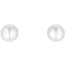 Amor Paar Ohrstecker »Perle« Made in Germany - mit Süßwasserzuchtperle goldfarben