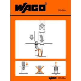 WAGO 210-186 Handhabungsaufkleber 100St.