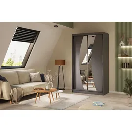 masseno Schwebetürenschrank VOCE 120 x 216 x 61 cm Grau