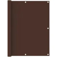VidaXL Balkon-Sichtschutz Braun 120x600 cm Oxford-Gewebe