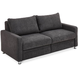 ComfortPlan Schlafsofa Puzzle Stoff Black