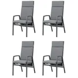 Gardissimo VIGO MOVE Gartenstuhl 54 x 54 x 113 cm grau 4 St.
