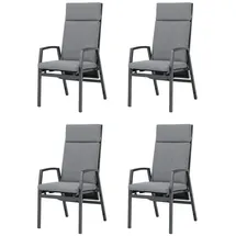 Gardissimo VIGO MOVE Gartenstuhl 54 x 54 x 113 cm grau 4 St.
