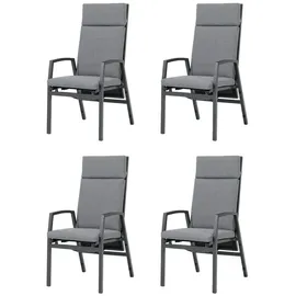 Gardissimo VIGO MOVE Gartenstuhl 54 x 54 x 113 cm grau 4 St.