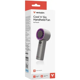 Verbatim Cool n Go IceTouch 15,58 cm Tischventilator Grau