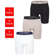 Phil & Co. Berlin Retro Pants Boxershorts beige / schwarz / weiß XXL 3er Pack
