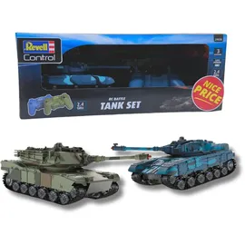 REVELL RC-Panzer Battlefield Tanks 2CH RTR blau, rot (24438)