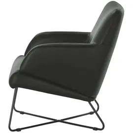 Ravensberger Werkstätten Sessel RW Wing Leder 67 x 87 x 74 cm Schwarz
