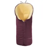 Hofbrucker Lammfell-Fußsack Eskimo für Babyschale, Kinderwagen, Buggy/Universeller Winterfußsack/Fußsack wind- & wasserabweisend/echtes Lammfell/Made in Germany