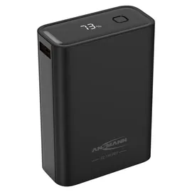 Ansmann 20000 mAh PB222PD sw Powerbank 20Ah USB PD 3.0, Quick Charge 2.0 LiPo Schwarz mit Laderegler, gleichzeitiges Laden und