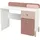 Demeyere Kinderschreibtisch Jade 103,4 x 80,1 x 43,5 cm matt rosa