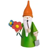 Seiffener Volkskunst eG Räucherfigur Gartenwichtel 16 cm