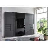 Schwebetürenschrank Kleiderschrank Schiebetürenschrank Schrank "Susanetta II" Graphit - Grau