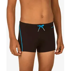 Badehose Boxer Jungen - 100 Plus schwarz rauchschwarz|azurblau 123-130cm 7-8J