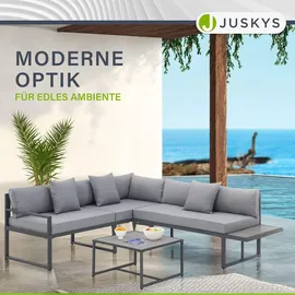 Juskys St. Tropez Lounge-Set Dunkelgrau