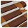 vidaXL Stufenmatten 10 Stk. 65x21x4 cm Braun Rechteckiger Rand