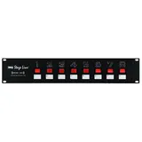 Monacor MCS-180 Rack-Steckdosenleiste mit 8 Schutzkontaktsteckdosen, schwarz