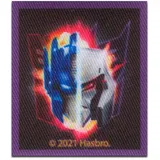 Hasbro © Transformers Optimus Prime & Megatron - Aufnäher, Bügelbild, Aufbügler, Applikationen, Patches, Flicken, zum aufbügeln, Größe: 5,5 x 5,5 cm