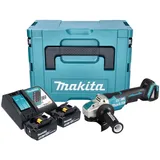Makita DGA 520 RTJX1 inkl. 2 x 5,0 Ah + Ladegerät + Makpac