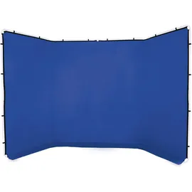 Manfrotto Panorama Hintergrund Überzug 4m Chromakey Blau (ohne Rahmen)