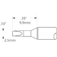 Metcal Lötpatrone für MX-500 STTC, 2,5mm, 9,9mm, meißelform