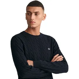 GANT Cable Pullover - Evening Blue - M
