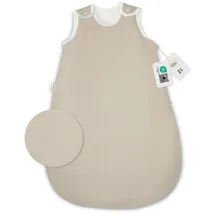Ehrenkind Ganzjahresschlafsack Schlafsack Rund 2.5 TOG, Bio-Baumwolle, Baby Schlafsack (Standard 100 by OEKO-TEX, 100% Bio-Baumwolle, Ganzjahresschlafsack, 2.5 TOG), Schlafsack Baby 2.5 TOG, Babyschlafsack beige 74/80