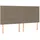 vidaXL Kopfteil Taupe 200 x 5 x 118/128 cm Stoff