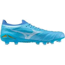 Mizuno Morelia Neo IV Beta Elite FG Herren Blau/Weiß/Gold 43