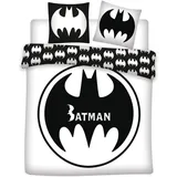 Aymax Batman Logo Schwarz/Weiß 240 x 220 cm + 2 x 65 x 65 cm