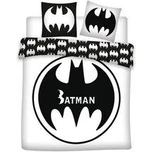 Excellent Batman Logo Schwarz/Weiß 240 x 220 cm + 2 x 65 x 65 cm