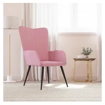 vidaXL Sessel Samt 61 x 70 x 96,5 cm rosa