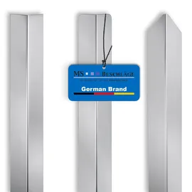 MS Beschläge - Kantenschutzprofil Eckschutzwinkel Edelstahl V2a matt gebürstet Kantenschutzwinkel Gerundet 20mm X 20mm 1000mm
