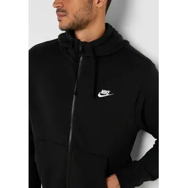 Nike Sportswear Club Herren-Kapuzenjacke Black/Black/White L