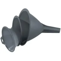 Fackelmann Trichter-Set 3-teilig Ø 8, 9, 11 cm grau Kunststoff