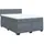 vidaXL Boxspringbett 140 x 200 cm Dunkelgrau