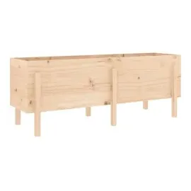 vidaXL Hochbeet 160 x 50 x 57 cm Braun