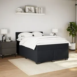 vidaXL Boxspringbett 140 x 200 cm Schwarz