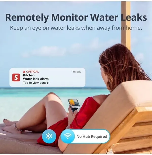 Water Leak Detector with Sensor Cable