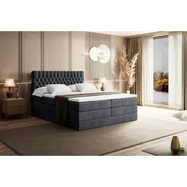 altdecor Boxspringbett SERENE KING - 160 x 200 - H3/H4 - Dunkelgrau