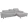 Cotta Ecksofa "Driver L-Form", grau, B:268cm H:73cm T:169cm, Struktur (100% Polyester);Chenille (90% Polyester, 10% Polyamid), Sofas, Ecksofa, mit Kopfteilverstellung, wahlweise mit Bettfunktion & Bettkasten