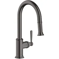 Hansgrohe Axor Montreux Einhebel-Küchenmischer mit Ausziehbrause brushed black chrome