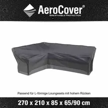AeroCover Loungesethülle L-Form 270 x 210 x 90 cm Grau