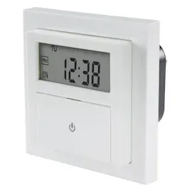 Sygonix Unterputz-Timer digital Wochenprogramm 1800 W Weiß