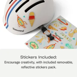 THOUSAND Junior Toddler Fahrradhelm, Speedway Creme, Unisize - Weiß