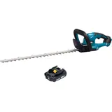 Makita Makita, Heckenschere, DUH 607 A Akku Heckenschere 18 V 60 cm + 1x Akku 2,0 Ah - ohne Ladegerät (Akkuheckenschere)