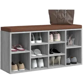 vidaXL Schuhbank 103 x 30 x 48 cm grau / grau