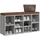 vidaXL Schuhbank 103 x 30 x 48 cm grau / grau