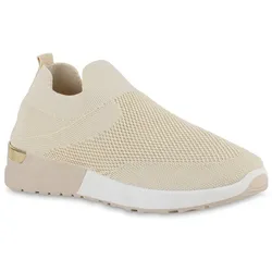 Damen Slip Ons in Beige