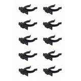 cyclingcolors 10x küchen sockelleisten clips möbelfuß Sockelblendenhalter befestigungsclip sockelfußclip sockelleistenfuß kunststoff, Ø 32mm